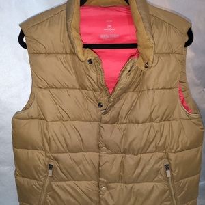 MEDIUM GAP TAN PUFFER VEST
